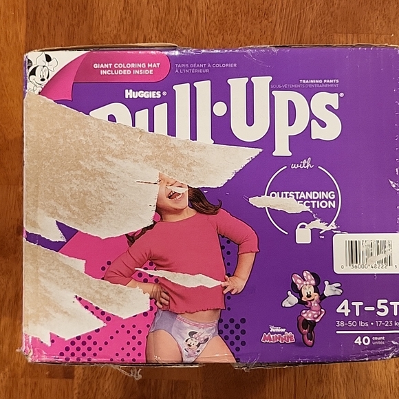 Huggies Pull-ups 4T-5T, 38-50 lbs, 40 count Disney Junior Minnie - Picture 4 of 4